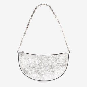 NWT IRO Paris - Arc Clutch Calfskin Leather Bag - Silver